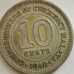 MALAYA 1948  10 CENT