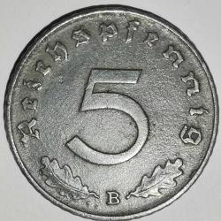 NAZİ ALMANYASI  1940 B   5  PFENNIG