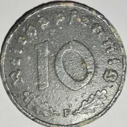 NAZİ ALMANYASI  1943 F   10  PFENNIG