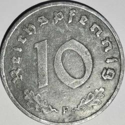 NAZİ ALMANYASI  1943 F   10  PFENNIG