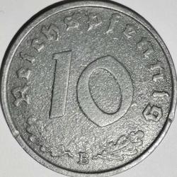NAZİ ALMANYASI  1942 B  10  PFENNIG