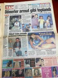 TAN GAZETESİ DOĞUM GÜNÜ HEDİYESİ - 31 TEMMUZ 1996 - TAM TAKIM 12 SAYFADIR -Bayram Hoca-MetİN-Arzu-Naim Süleymanoğlu-Sakıp Sabancı-Sibel Gökçe-Sevda Demirel-Tanju Çolak-Anıl Çolak-Kemal Özkan-Zeki Alasya-İbrahim Tatlıses-Ebru Gündeş-Kerem Alışık-Deniz Zümre-Yakup Gür-Arzu Aydın-Bilge Egemen-Derya-Hülya Avşar-Perihan Aksoy-Perihan Akbaş-Gülşen-Yonca Evcimik-Bahar Hastürk-Ahmet Olcay-Osman Nacişin-Mahmut İldiz-Alattin Kaba-Mehdi Turun Bayram üflerken basıldı-Devletin eli cebimizde-Damat olacaktı şimdi gelin oluyor-Naim’e Sabancı kıyağı-Tanju küçüğü kestirdi-İbo’nun keyfi yerine geldi-Aşk bacayı sardı-Ne iş olsa yaparım abi-Bomba gibi dedikodular-Hayat kadınları feryat ediyor-Kürklü Melek-Pop’un delikanlı kızı-Kristal kafatası şarkı söylüyordu-Dönerler armut gibi toplandı-Dikkat sakın ormanda sevişmeye kalkmayın-Ha babam şişiyoruz-Susuz mahalle satışa çıkarıldı-Enflasyon yüzde 120’ye koşuyor Sen neymişsin be Hoca-Milyarder Hoca-Müşterisi ihbar etti-Avrupa’ya açıldı-Dert edilmeyener-NaimSA