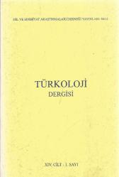 TÜRKOLOJİ DERGİSİ - XIV. CİLT - 1. SAYI