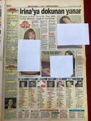 TAN GAZETESİ DOĞUM GÜNÜ HEDİYESİ - 29 HAZİRAN 1997 - TAM TAKIM 8 SAYFADIR -Helga-Temel-Fadime-Derya-Hülya Avşar-Faruk Peter-Ayşegül K.Çiçekçi-Neriman-Toshack-Terim-Hasan Türköz-Sabri Yeşileyen-Hanıme Nuri-Ali Kalkancı-Mehmet Ali Birand-Savaş Yıldız-Teslime Tablacı-Esin Ulubaş-Gönül İşi bil kuşu uzun öttür-Helga haydi topukla-10 kıza tecavüz etti-Derya’yı soydu­lar-Venüs’te hayat var-Aşk hamamı basıldı-Ne şanslı velet-Sevgilisini çıldırttı-Çapkın kurt işbaşında-Marsık gibi oldu-Gazi Koşusu’nu kazanan 25 milyar lirayı götürecek-En fazla kazanan eküri Elieyşil olacak-Gazide büyük heyecan-Eniştesini satırla doğradı-PKK haraççıları yakalandı-Transparan yine gözde-Erkekler yatakta patron mu?-Hizmetçinin tuzağına düştüm-Dolu dolu sevişmek için-Değişik zamanda orgazm olun TAO’cu seks teknikleri-TAO’cu sevişme teknikleri-Cinsel yaşamınıza renk katacak müthiş bir yazı dizisi-Alemcilerin hamam sefası kursaklarında kaldı-Hülya bak tekmeliyor-Sırnaşık-Bravo olay karı-70 yaşından sonra ablasını boşa