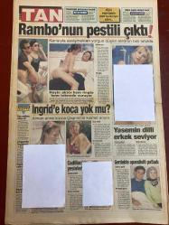 TAN GAZETESİ DOĞUM GÜNÜ HEDİYESİ - 9 AĞUSTOS 1997 - TAM TAKIM 8 SAYFADIR -Tarkan-Hüsnü-Gülay Katırcıoğlu-Mehmet-Yasemin-Elçin-Geredeli-Elife-Teslime Tablacı-Fatih Terim-Gerson-Barış-Naim-Hasan Türköz-John Toshack-Oktay-Leetchkov-B.Hakan-Uche-Okocha-Zehra Tekin-Kübra Gaye Yalman-Hülya Müftü-Yalçın Güneş-Ali Bektan-Demet Şener-Burak Kut-Saddam-Nalan Güven-İbrahim Tezel-Aysu Abla-King Yaşar-Torikeido Tiia-Suura Uysal-Hayrettin Birşey-Fatoş Seksi uzat zevki tat-Hüsnü harem kurdu-Vermedik bir şapkam kaldı-Mehmet bileğine kuvvet-Patlıcanımızın tadı damağına yapıştı-Fosur fosur içiyoruz-Rambo’nun pestili çıktı-İngrid’e koca yok mu-Yasemin dilli erkek seviyor-Gerdekte apandisiti patladı-Terim sıkıntılı-Gece gündüz seks yapsam doymam-Saddam’dan kaçarken dolandırıcıya yakalandılar-Yılın zabıtası seçildiler-ABD’de nikahsız balay-Afşar olayları-Çingene örgütlendi-Sekse uzat zevki tat-Erkek ölünceye kadar sperm üretir-Her şey derste oldu-Dur gelme beni bekle Erken boşalma sizin de kâbusunuz mu?-Kad