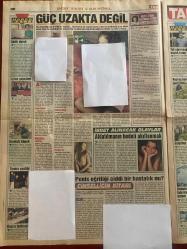 TAN GAZETESİ DOĞUM GÜNÜ HEDİYESİ - 21 - 23 HAZİRAN 2004 - TAM TAKIM 8 SAYFADIR -Tuğba Özay-Ayşe Abla-Saddam Hüseyin-Bilgin Şaşmaz-Muhammed Salih-Ebru-Perran-İrem-Banu Alkan-Zeynep Mansur-Asuman Krause-Marie-Birgül Bardet-John Howard-Paul McCartney-Linda McCartney-Roger Moore-Luisa Moore-Dr. Bilal-Nur Ertürk-Nazan Öncel-Coşkun Sabah-Esin Ülken-Şermin Sezginer-Doğan Ertan Kıyma bıçağıyla dehşet saçtı-Tuğba Özay’a iki yıl hapis-Saddam’dan sonra hayvanları da pes etti-Aşçı Ebru-Seks her şey değil-Bakmayın siz onların öyle küçük olduklarına-Orgazmın tüm sırları derginizde-Nazara geldi-İrem iş arıyor-Türk sinemasının Afroditi Banu Alkan-Efsane sürüyor-Toy erkek aranıyor-Gerçek bir aşk hikayesi-Sessiz çığlık dert açtı-Var mı benim gibisi-Psikolojimiz bozuldu-1 nargile 50 sigara demek-Profesyoneller Too Hot 2004-Amatörler yıl sonu defilesi-Kadınlar sekste daha azgın-Kalp dostu besinler-Erkeklerin dikkatine-Kumanda kimin elinde Erkekçe dergisi uzakdoğulu kadınların gizemli dünyasına girdi-Müsta