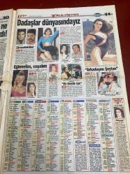 TAN GAZETESİ DOĞUM GÜNÜ HEDİYESİ - 11 HAZİRAN 1995 - TAM TAKIM 12 SAYFADIR -Sibel Gökçe-Ebru Yaşar-Yavuz Özerrin-V.M.-Kadir İnanır-Fatih Terim-Abdullah Kiğılı-Cem Serdengeçti-Gökhan Kırdar-Ersan Erdura-Alp Kırdar-Seher Dilovan-Semra Türel-Derya Arbaş-Yaprak Özdemiroğlu-Mahzar Alanson-Nalime Sert-Tunçay-Sibel Türel-Elif Kızmaz-Hamza Şahin-Doğan Ertan-Cenker Cankılıç  Adaletin bu mu dünya-Kadını veren düdüğü çalar-Mehmetçik korkuttu-Rüşvet işinde yokum-Cin gibi maşallah-Moruk verip fıstık alıyoruz-Maltepe hadi iç tepe tepe-Sevgilisine eşek büyüsü yaptıracak-Bal tutan parmağını yalar-Amerika donumuza taktı-Helal olsun sana kız-Kabağı yiyen zayıflıyor-Genç kızın hayatı kaydı-Ebru şaşırdı Kadir kasıldı-Tek gecelik değilim-Kedi gibi uysalım-Dadaşlar dünyasındayız-Zirvedekiler-Eğlenelim coşalım-Arkadaşım Şeytan-Bir günlük aşk-Başkan Şen ne yapacağını şaşırdı-Görev yaptırmadılar-Ayak oyunları  Kuşlar konacak tel bulamıyor-Bir giyecek pir giyecek-Cin gibisin vallahi-Rüşvetin adı kadın oldu-Beni