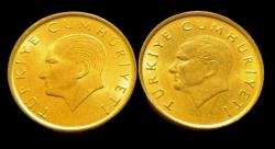 Efemera - 1989-90 100 Lira Çil (Sık saç Seyrek saç baskı) - kitantik - kitaLog