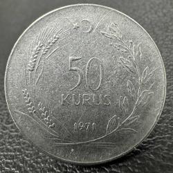 Türkiye 50 Kuruş 1971.