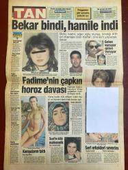 TAN GAZETESİ DOĞUM GÜNÜ HEDİYESİ - 13 MAYIS 1997 - TAM TAKIM 8 SAYFADIR -Çevriye-Fadime Şahin-Tuğba Özay-Suat Suna-Seda Sezgi-Mustafa Ünal-Mustafa Ünal-Bülent Tarlan-Zülfikar Ali-Ali Kartal-Klismann-Berna Kılıç-Teslime Tablacı-Serda Demirel-Doğan Ertan-Yüksel Tahir  Boşanmak için zina yaptı-Bekar bindi hamile indi-Fadime’nin çapkın horoz davası-Kahya dışarı Yıldız içeri-Erkekler taksi gibidir beğenmezsen binmezsin-Top 10’a girdik-Ali’nin dili işi bitirdi-Sert erkekleri severim-Tecavüzcülere hap çıktı-Hırsızlık zor iş vesselam-Çamaşıra değil bize bakıyorlar-Güldüren espriler-Sevişirken kafanızı kullanın-Gözler şenlendi-Güldüren Espiriler-Ölüme meydan okuyan adam-Harran Ovası’na cansuyu-Başkan Şen ne yapacağını şaşırdı-Görev yaptırmadılar-G.Saray şenliğe bekliyor  Cin gibi maşallah-Üzüm geldi-Komşularım taktı-Sosise 70 milyar tazminat-Suat’ın klibi mahkemelik-Sertin seviyorum-Gelen vuruyor giden vuruyor-Rum kesimi kayıpta-Sevgi Bayrağı yola çıktı-Fotoroman ödülleri dağıtıldı-Barcelona ta