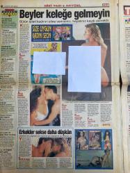 TAN GAZETESİ DOĞUM GÜNÜ HEDİYESİ - 13 MAYIS 1997 - TAM TAKIM 8 SAYFADIR -Çevriye-Fadime Şahin-Tuğba Özay-Suat Suna-Seda Sezgi-Mustafa Ünal-Mustafa Ünal-Bülent Tarlan-Zülfikar Ali-Ali Kartal-Klismann-Berna Kılıç-Teslime Tablacı-Serda Demirel-Doğan Ertan-Yüksel Tahir  Boşanmak için zina yaptı-Bekar bindi hamile indi-Fadime’nin çapkın horoz davası-Kahya dışarı Yıldız içeri-Erkekler taksi gibidir beğenmezsen binmezsin-Top 10’a girdik-Ali’nin dili işi bitirdi-Sert erkekleri severim-Tecavüzcülere hap çıktı-Hırsızlık zor iş vesselam-Çamaşıra değil bize bakıyorlar-Güldüren espriler-Sevişirken kafanızı kullanın-Gözler şenlendi-Güldüren Espiriler-Ölüme meydan okuyan adam-Harran Ovası’na cansuyu-Başkan Şen ne yapacağını şaşırdı-Görev yaptırmadılar-G.Saray şenliğe bekliyor  Cin gibi maşallah-Üzüm geldi-Komşularım taktı-Sosise 70 milyar tazminat-Suat’ın klibi mahkemelik-Sertin seviyorum-Gelen vuruyor giden vuruyor-Rum kesimi kayıpta-Sevgi Bayrağı yola çıktı-Fotoroman ödülleri dağıtıldı-Barcelona ta