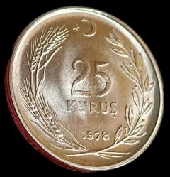 1978 25 Kuruş Çil Nadir yıl az baskı
