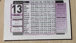 13 OCAK 2007 CUMARTESİ  - TAKVİM YAPRAĞI - DOĞUM GÜNÜ HEDİYESİ - TÜRMATSAN TAKVİMİ  - TİMUS HİNDİSTAN VEFAT ETTİ (1399)-CEZAYİR'DE SOYKIRIM: 153 ÖLÜ (1998)- İSTANBUL'DA DARÜLFÜNÜN AÇILDI (1863)-NESİ VAR?-ALIŞKANLIK- HANGİSİ DOĞRU?