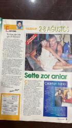 HÜRRİYET TELESKOP TV PROGAM FİLM VE UYDU DERGİSİ - 2/8 AĞUSTOS -  AYDAN ŞENER - FARUK PEKER - FARUK TURGUT - SELÇUK ÖZER - ARZU ÖZER - MURAT ŞEN - HAKAN HEKİMOĞLU - YILMAZ ERDOĞAN - YALÇIN MENTEŞ - HAKAN UTKU - BÜLENT ÇELİK - BEKİR COŞKUN - ATTİLA İLHAN - SELDA TÜRKSOY - EBRU GÜNDEŞ - ÖZER ALIŞIK - İZEL ÇELİKÖZ - ERHAN CEYHAN - SERKAN ÇELİKÖZ - AYKUT ÇELİKÖZ - SELAHATTİN TAŞDÖĞEN - TUNCAY YÖNÜTEN - AYŞEGÜL ÖZGÜN - YONCA EVCİMİK - CEYDA ERENOĞLU - YOSİ MIZRAHİ - BİLGE ZOBU - ÜMİT SÖZER - NESLİHAN AKBAYDAR - CENGİZ SEMERCİOĞLU - SELİM AKÇİN - TUFAN TÜRENÇ - REMZİ ALİŞAN - AYDIN DOĞAN - HÜZÜNÜN YÜZÜ - ÇILDIRTAN TABLO - BAHARIN SON GÜNLERİ - CEBİMDE KELİMELER - DİKKAT 100 ÜNLÜ YÜZ - YEREL TELEVİZYONLAR - EMANET - EYVALLAH KLİBİ - ÇILGIN BEDİŞ'TE ÇİFTE KUTLAMA - CEYDA'NIN CEZVESİ - BEŞİ BİR YERDE - TÜRKİYE SENİNLE GURUR DUYUYOR - HÜZÜNÜN YÜZÜ HİKAYESİ YAZAN: NESLİHAN AKBAYDAR - ÇILDIRTAN TABLO HİKAYESİ - DİKKAT 100 ÜNLÜ YÜZ HİKAYESİ YAZAN: REDAKSİYON- EMANET KLİBİ HİKAYESİ YAZAN: - 30 SAYFA