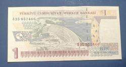 8 Emisyon A 35 Seri 1 Yeni Türk Lirası Çil altı