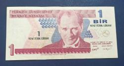 8 Emisyon A 44 Seri 1 Yeni Türk Lirası Çil altı