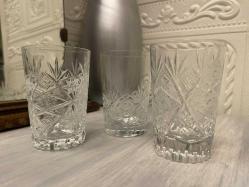 6 adet kristal su bardağı