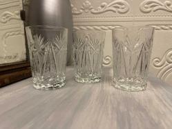6 adet kristal su bardağı
