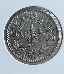 1327 / 3  NİKEL  10 PARA  ÇİL KONDİSYONDA