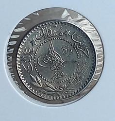 1327 / 5  NİKEL  10 PARA  ÇİL KONDİSYONDA