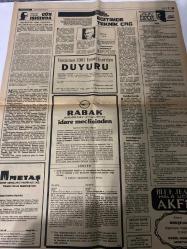 TERCÜMAN GAZETESİ - 15 MART 1980 - SADECE 2 SAYFADIR -Ahmet Kabaklı - Ali Rıza Alp - Rauf Tamer - Dr. Tevfik Özcan - Erbakan - Carter - Korutürk - Nadir Hayta - Mücahitler Sovyet birliklerine büyük kayıp verdiriyor - Cumhurbaşkanlığı seçimi siyasal bunalıma yol açmaz - ABD boks milli takımını taşıyan uçak düştü 87 kişi can verdi - Mersin’de bir MHP’li doktor öldürüldü - Anarşist kurşununa karşı tedbir - OECD yardımı için çalışmalar hızlandırıldı - Eğitimde teknik çağ - Hicretin 1400. yılında İslam-Batı yakınlaşması - THY - Karikatür: Latif Demirci