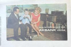 Akbank  1968 Yılı 35 Apartman Dairesi  Reklam Kartı