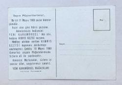 Yeni Karamürsel Mağazaları, Anneler Günü , Kıbrıs Gezisi Çekilişi 1980