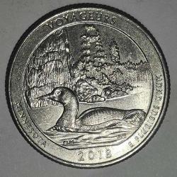 AMERİKA  2018  P   25 CENT ÇEYREK DOLAR  HATIRA  VOYAGERS