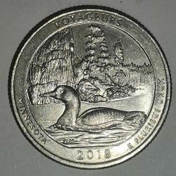 AMERİKA  2018 P   25 CENT ÇEYREK DOLAR  HATIRA  VOYAGEURS