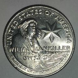 AMERİKA  2022  D   25 CENT ÇEYREK DOLAR  HATIRA  WILMA MANKILLER