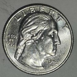 AMERİKA  2022 D   25 CENT ÇEYREK DOLAR  HATIRA MAYA ANGELOU