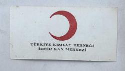 Türkiye Kızılay Derneği İzmir Kan Merkezi Kart
