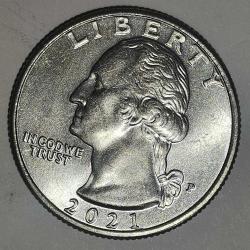 AMERİKA  2021 P   25 CENT ÇEYREK DOLAR  HATIRA   CROSSING THE DELAWARE