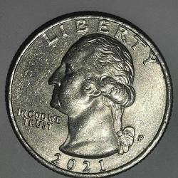 AMERİKA  2021  P   25 CENT ÇEYREK DOLAR  HATIRA  CROSSING THE DELAWARE