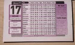 17 OCAK 2007 ÇARŞAMBA  - TAKVİM YAPRAĞI - DOĞUM GÜNÜ HEDİYESİ - TÜRMATSAN TAKVİMİ  - İSTANBUL GALATA TÜNELİNİN İŞLETMEYE AÇILMASI (1875)- MEDENİ KANUNUN KABULÜ (1926)- ABD'NİN IRAK'A SALDIRMASI (KÖRFEZ SAVAŞI) (1991)- RP KAPATILDI (1998)-BENİ KİM DÖVÜYOR-BİLETİMİ YIRTIYOR- HEP NEFS