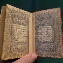 KOLEKSİYONLUK ANTİKA MATBU KURANI KERİM.