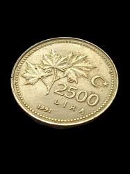 Efemera - 2500 Lira 1991 Koleksiyon Madeni Para. Cumhuriyet Dönemi Koleksiyon Para. - kitantik - kitaLog