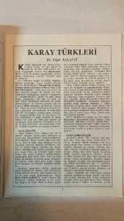 TARLA KÜLTÜR SANAT DERGİSİ - EYLÜL 1998 — SAYI: 98/9 İSMAİL ALİ SARAR - TAHİR KUTSİ MAKAL - SÜLEYMAN KARATAŞ - ETEM ÇALIŞKAN - AYŞE MAKAL - M. RAUF ALANYALI - AHMET ÖZDEMİR - SAKİN ÖNER - İ. GÜNDAĞ KAYAOĞLU - VELİ AVCI - KUTLU ÖZEN - AYHAN İNAL - AYFER ERKAN - AYHAN HÜNALP - RUMİ ÖZCAN - HÜSEYİN AKARÇEŞME - İKLİM MAKAL - SEYHAN TÜTÜN - REMZİ ERKAN - İRFAN DOĞRUSÖZ - ÇEYİZ M. FAIRCLOUGH - ŞENİZ TUNÇ - ÜMRAN ÇETİN - A. EMEL CENGİZ - SAKİNE AK'ALINLI - SAADETTİN ÖZMUTLU - AYŞE ŞAHİN - MEHMET KAPLAN - G-LYONE - İHSAN HİNÇER - GEYİKLİ BABA - BAYÜLGEN SEVELİM SEVİLELİM - POLİS YAĞLI GÜREŞ ŞÖLENİ - CUMHURİYETİ SEVİYORUZ - 75. YIL MARŞI YAZILAMADI - DR. İSMAİL ALİ SARAR’LA SÖYLEŞİ - TÜRK FOLKLOR ARAŞTIRMALARI KURUMU ÜSTÜN HİZMET ÖDÜLÜ - DÜNYA SANAT KÜLTÜR AKADEMİSİ ONUR ÜYELİĞİ - POEMO SULMONDO - SAFRANBOLU - KARAY PRENSLİĞİ - KIRIM KARAYLARI - CUMHURİYETİN 75. YILI - TARİHİ KIRKPINAR GÜREŞLERİ - ZEYTİNBURNU STADI - GELENEKSEL SPORLAR VAKFI - İSTANBUL EMNİYET TEŞ - TAM TAKIM EKSİKSİZ  34 SAYFA