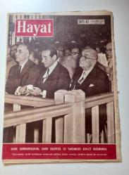 21 EKİM 1960 HAYAT DERGİSİ / SABIK CUMHURBAŞKANI,SABIK BAŞVEKİL VE YARDIMCISI ADALET HUZURUNDA...