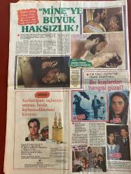 HAFTANIN SESİ GAZETESİ DOĞUM GÜNÜ HEDİYESİ - 12 TEMMUZ 1985 - SAYI: 28 - TAM TAKIM 12 SAYFADIR -Gönül Yazar-Vural Çakır-Türkan Şoray-Cihan Ünal-Sezen Aksu-Aydan Şener-Nil Burak-Zeynep Özal-Nazan Saatçi-Gloria Gaynor-Gaffar Yüce-Sibel Ünsal-Cüneyt Arkın-Bahar Öztan-Nükhet Duru-Füsun Önal-Müjde Ar-Mehtap Ar-Arif Kaptan-Hülya Süer-Orhan Şener-Kadir İnanır-Derya Tuna-İbrahim Tatlıses-Gönül Öner-Ünlü Toktam-Ümit Toktam  Taş Bebek hâlâ taş gibi-Mine’ye büyük haksızlık-İşte jürinin porno bulduğu sahneler-Bu kuşlardan hangisi güzel-Çöpçatan Zeynep Özal-Festival çapkını-Nazan Saatçi Hollywood yolcusu mu-10 şarkı 100 milyon-Önce dövüştü sonra öpüştü-Bambi’den sonra Okşan Ay-Nükhet Duru’ya göbek takviyesi-Benden bu kadar-Filmime isim bulun-Yeşilsahadan Yeşilçam’a-Sahneye merhaba-Hülya Süer’in kuzusu Londra yolcusu-Kadir İnanır’ın kuyruk acısı-Derya ile İbo’nun efkâr geceleri-Kadın kadına-Erkek erkeğe-Laz uşaklarının damarı tuttu Gönül Öner hapı yuttu-Et tırnaktan ayrılır mı-Adanalı’nın intikamı-M