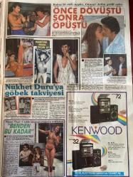 HAFTANIN SESİ GAZETESİ DOĞUM GÜNÜ HEDİYESİ - 12 TEMMUZ 1985 - SAYI: 28 - TAM TAKIM 12 SAYFADIR -Gönül Yazar-Vural Çakır-Türkan Şoray-Cihan Ünal-Sezen Aksu-Aydan Şener-Nil Burak-Zeynep Özal-Nazan Saatçi-Gloria Gaynor-Gaffar Yüce-Sibel Ünsal-Cüneyt Arkın-Bahar Öztan-Nükhet Duru-Füsun Önal-Müjde Ar-Mehtap Ar-Arif Kaptan-Hülya Süer-Orhan Şener-Kadir İnanır-Derya Tuna-İbrahim Tatlıses-Gönül Öner-Ünlü Toktam-Ümit Toktam  Taş Bebek hâlâ taş gibi-Mine’ye büyük haksızlık-İşte jürinin porno bulduğu sahneler-Bu kuşlardan hangisi güzel-Çöpçatan Zeynep Özal-Festival çapkını-Nazan Saatçi Hollywood yolcusu mu-10 şarkı 100 milyon-Önce dövüştü sonra öpüştü-Bambi’den sonra Okşan Ay-Nükhet Duru’ya göbek takviyesi-Benden bu kadar-Filmime isim bulun-Yeşilsahadan Yeşilçam’a-Sahneye merhaba-Hülya Süer’in kuzusu Londra yolcusu-Kadir İnanır’ın kuyruk acısı-Derya ile İbo’nun efkâr geceleri-Kadın kadına-Erkek erkeğe-Laz uşaklarının damarı tuttu Gönül Öner hapı yuttu-Et tırnaktan ayrılır mı-Adanalı’nın intikamı-M