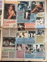 ŞEY GAZETESİ DOĞUM GÜNÜ HEDİYESİ - 12 TEMMUZ 1986 - SAYI: 43 - 4 SAYFADIR -Nazan Şoray-Ahmet Özhan-Handan Müftüoğlu-Filiz Akın-Harika Avcı-Ferdi Tayfur-Necla Nazır-Burçin Orhon-Sezen Aksu-İbrahim Tatlıses-Ayşe Seymen-Serpil Çakmaklı-Nükhet Duru-Nilüfer-Mehtap Demir-Derya Arbaş-Arif Kaptan-Hülya Süer-Kadir İnanır-Derya Tuna-Gönül Öner  Nazan Şoray 5 aylık hamile-Ahmet Özhan bu günahı temizlemeli-Kaçışındaki esrar perdesi kalktı-Evlilik masalını başlatan buluşma-Bu da Özhan’ın kopamadığı Filiz-Yasak aşkın bedeli 200 milyonluk daire-Şarkıcılık sırası kayınçoda-Ferdi Tayfur Necla Nazır aşkı yeni bir şöhret doğuruyor-Bu kazığın acısını çıkaracağım-Sahnede fiyat rekorları-1.5 milyonluk Sezen-14 milyonluk İbo Show-TRT’nin örtemediği şarkıcı-Çeşme’de bıngıl bıngıl bir yıldız-En büyük şanssızlığı Türk şarkıcı olması-Böyle bir yarışma tek başına sunulmaz-Festivalin bedavacıları-Nükhet Duru için tehlike çanları çalmaya başladı-Şiştikçe şişiyor-Milüfer yine aşk hattında
