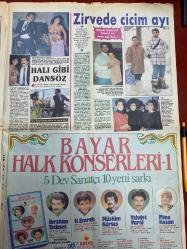 HAFTANIN SESİ GAZETESİ DOĞUM GÜNÜ HEDİYESİ - 5 ŞUBAT 1988 - SAYI: 6 - TAM TAKIM 12 SAYFADIR - Kayahan-Sezen Aksu-Müjde Ar-Türkan Şoray-Samantha Fox-Sener Şen-Rıfat Ilgaz-Nuri Gantar-Nilüfer-Gönül Yazar-Zeki Müren-İbrahim Tatlıses-Meral Gölüsoy-Sadri Alışık-Bülent Ersoy-Erol Sabancı-Beyza Cennet-Ahmet Akbalık-Sadullah Aslan-Ayşegül Süleyman-Ufuk Tok-Aydın Doğan-Hüseyin Aslan-Ayşe Şule Bilgiç-Murat Tokatlıoğlu-Filiz Özdemir-Mahmut Ceylan-Haldun Dormen-Hande Ceylan-Metin Yakar-Hülya Yıldız-Tanju Okan-Melih Yücel-Hülya Koçyiğit  Porno oyunu-Müjde mi Türkan mı-Eşek davası-Baba dayağı bardağı taşıran son damla oldu-Ve kuş yine yuvadan uçtu-Kayak sporuna gönül verenler-Şahika harikalar yaratıyor-Nuri Gantar alafranga tezgahtar-73 ödüllü türkücü-İsrail’in Zeki Müren’i İbo’nun kanatları altında-Müzik ilahesine Miki kazığı-Enflasyon hadım ediyor-Şimdi güzellik salonları çantaya sığıyor-Mecbur kalmadıkça asla bıçak altına yatmayın-Gut’a dikkat-Haftanın VIP’leri-Flaş sosyete-Biz Siz Onlar-Dost yem