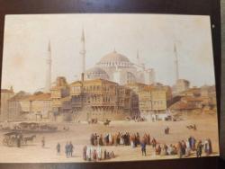 KRT160----  İSTANBUL AYASOFYA CAMİ GRAVÜRDEN ALINMA KARTPOSTAL
