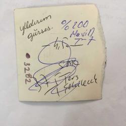 KLASİK TÜRK MÜZİĞİ SANATÇISI ve BESTECİ YILDIRIM GÜRSES'İN ORİJİNAL MİNİ BOY FOTOĞRAFI - 6 x 5 cm EBADINDA