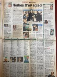 SABAH YILDIZI GAZETESİ DOĞUM GÜNÜ HEDİYESİ - 7 NİSAN 1999 - TAM TAKIM 8 SAYFADIR -Donatella Pilati - Nigar Akay - Evren Büyükburç - Erol Büyükburç - Özlem Derya - Ajlan Büyükburç - Al Pacino - Brad Pitt - Prens William - Prenses Zara - Lady Diana - Ayşen Kayacı - Sibel - Dr. Pervin - Yusuf Persiyan - Güner Uğur - Hazar - Serzen Aksu - Yıldız Tilbe - Yasemin Özmutlu - Hicran Aygün - Erdoğan Sevgin  Anarşist prenses - Bir Türke gönül verdi gelip evlendi kocası uyuşturucudan öldü - Yitik Ülkenin Prensi satış rekorları kırdı - Bal kabağı gençleştirir - İç giyim çamaşırına bak kendini tanı - Müzik kalbi koruyor - Evren Büyükburç babamı rahat bırakın - Kenan’la ilişkim hayatımın hatasıydı - Brad Pitt internette hayranlarıyla buluşuyor - Al Pacino muhteşem bir malikane satın aldı - Prens’in yüzünü güldüren prenses - Çok özel ve farklı koleksiyonlar - Kadınlar da saç ektiriyor - Anarşist prensesin akıl almaz hayatı - Seyirlik banyolar - İslim kebabı - Ispanaklı poğaça - Uzun yaşamın sırrı yoğu