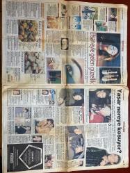 SABAH YILDIZI GAZETESİ DOĞUM GÜNÜ HEDİYESİ - 12 NİSAN 1999 - TAM TAKIM 8 SAYFADIR -Ece Erken - Nigar Akay - Sezen Aksu - Bülent Ersoy - Fatma Adler - Cem Adler - Mesut Ekener - Ebru - Müjdat Akçay - Berk - Oya Aydoğan - Ara Güler - Aylin Coşkun - Yasemin Özmutlu - Hakkı Yalçın - Haldun Dormen - Tamer Karadağlı - Hülya Avşar - Mehmet Ali Erbil - Naomi Campbell - Kevser Hanım - Özlem Derya - Yaşar - Halil Ergün - Fikret Kuşkan - Rüya - Reha Muhtar  Soğanın büyük gücü - Atalarımızın mucize besin dediği soğan her derde deva - Kurtlara yem olmayacağım - 1978’den 1999’a Ece Erken - Sezen’in tutkulu kaldığı villa - Efsaneyle gelen güzellik - Aşkınızı nasıl anlarsınız - 4 milyar için küstüler - 5 önemli diyet hatası - Süper Babaanne - Sağlıklı hayat mutfakta gizli - Esaret günleri - Halil’in korkunç planı Hülya’yı vurdu - Bülent Ersoy ile kayınvalidesi Fatma Adler otomobil için birbirlerine girdiler - Aşk Bey Hülya’ya tutuldu - Yorgun aşıklar - Telekritik - Sezen Aksu Yıldız Tilbe’ye karşı - Y
