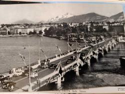 KRT161---- 1956 GENEVE MONT BLANC DAĞI MANZARALI KARTPOSTAL-