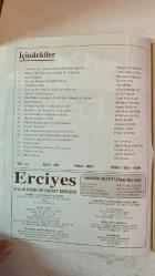 ERCİYES AYLIK FİKİR VE SANAT DERGİSİ - YIL: 24 SAYI: 280 TARİH: NİSAN 2001 TUNCER GÜLENSOY - TIMUR KOCAOĞLU - RAMAZAN SALMAN - ENVER UZUN - YÜCEL İPEK - MUHSİN BOZKURT - ALİ KAYIKÇI - YAŞAR KALAFAT - MEHMED KARDEŞ - AHMET KAPLAN - ABDULKADİR GÜLER - M. HALİSTİN KUKUL - DURDU ŞAHİN - HAYRETTİN İVGİN - MUSTAFA USLU - HASAN YÜKSEL - ENVER ARAS - AHMET MÂHİR PEKSEN - ERDOĞAN PALA - AHMET DOĞAN - ÜLKÜ ÖNAL  ANADOLU AĞIZ ARAŞTIRMALARININ BUGÜNKÜ DURUMU - DÜNYA TÜRK DİLİ (SOSYO-POLİTİK BİR YAKLAŞIM) - KÜRT TÜRKÇESİ - BAK ŞU SÂBIK TEBAA’YA - KÖROĞLU DESTANI’NDA MİLLÎ TAHRİBAT - ANA HAKKI - GAYRIDIR HER MİLLETTEN BU BİZİM MİLLETİMİZ - HALK KÜLTÜRÜ (İNANÇLARI) ORTAKLIKLARI İTİBARIYLA ORTADOĞU - İSRAF FELAKETTİR - ABDULLAH SATOĞLU VEYÂ BİR DEMET LÂLE - KAYBOLAN DEĞERLERİMİZDEN ŞEVKET BULUT - SAN’AT, KÜLTÜR VE İLİM BELDESİ NİKSAR - “BEREKETE DOĞRU” VE BİZ - “HÜSNE MAĞRUR OLMA EY YÜZÜ MÂHIM” - YOZGAT SÜRMELİSİ - HALK OYUNLARININ GÜNÜMÜZDEKİ MESELELERİ - AZERBAYCAN HAL - TAM TAKIM EKSİKSİZ  34 SAYFA