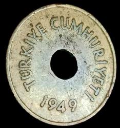 1949 Delikli 2 Buçuk Kuruş